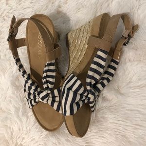 Aerosoles  Striped Wedges NWT
